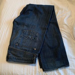 7 for all mankind mens 34x32 straight leg jeans